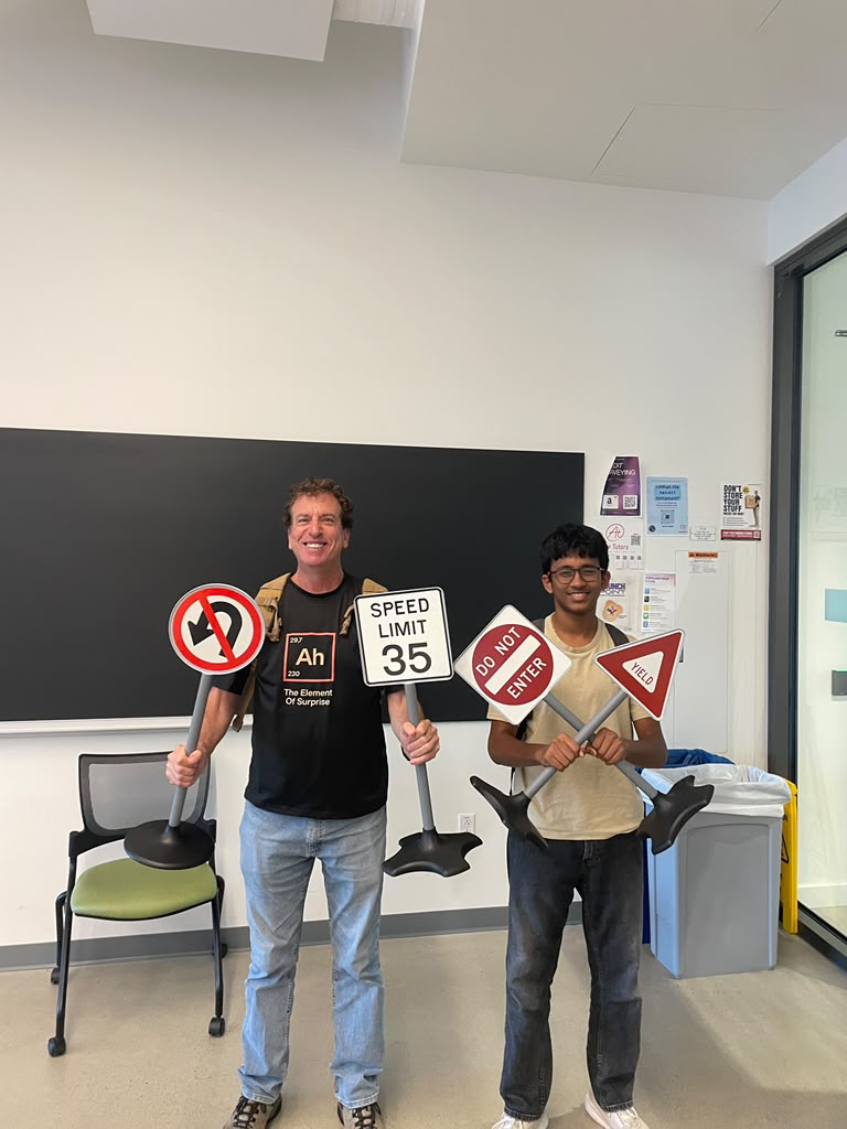 Vamshikrishna Ramasamy with Dr. Jack Silberman at UC San Diego